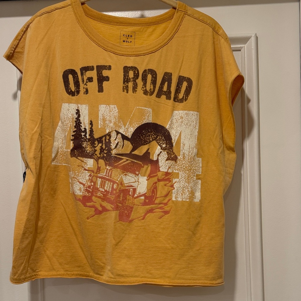 Kids "Off Road" Graphic Tee - Yellow